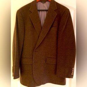 Ralph Lauren Polo University Club Micro Houndstooth Wool Blazer/Sportscoat - 43R